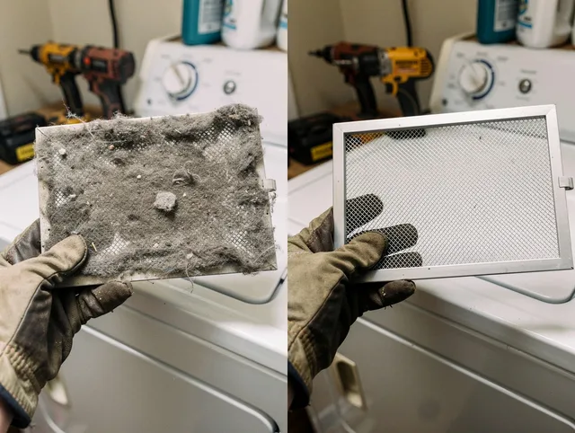 Professional lint trap cleaning by Tustin Dryer Vent Cleaning in Tustin