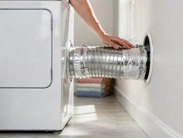 Professional dryer vent hose installation by Tustin Dryer Vent Cleaning in Tustin